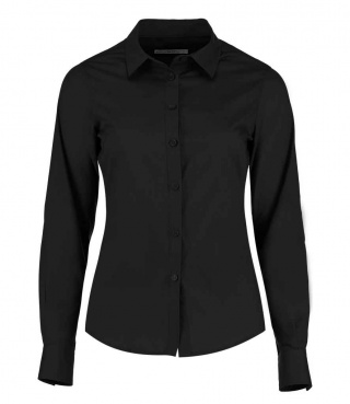 Kustom Kit K242  Ladies Long Sleeve Tailored Poplin Shirt